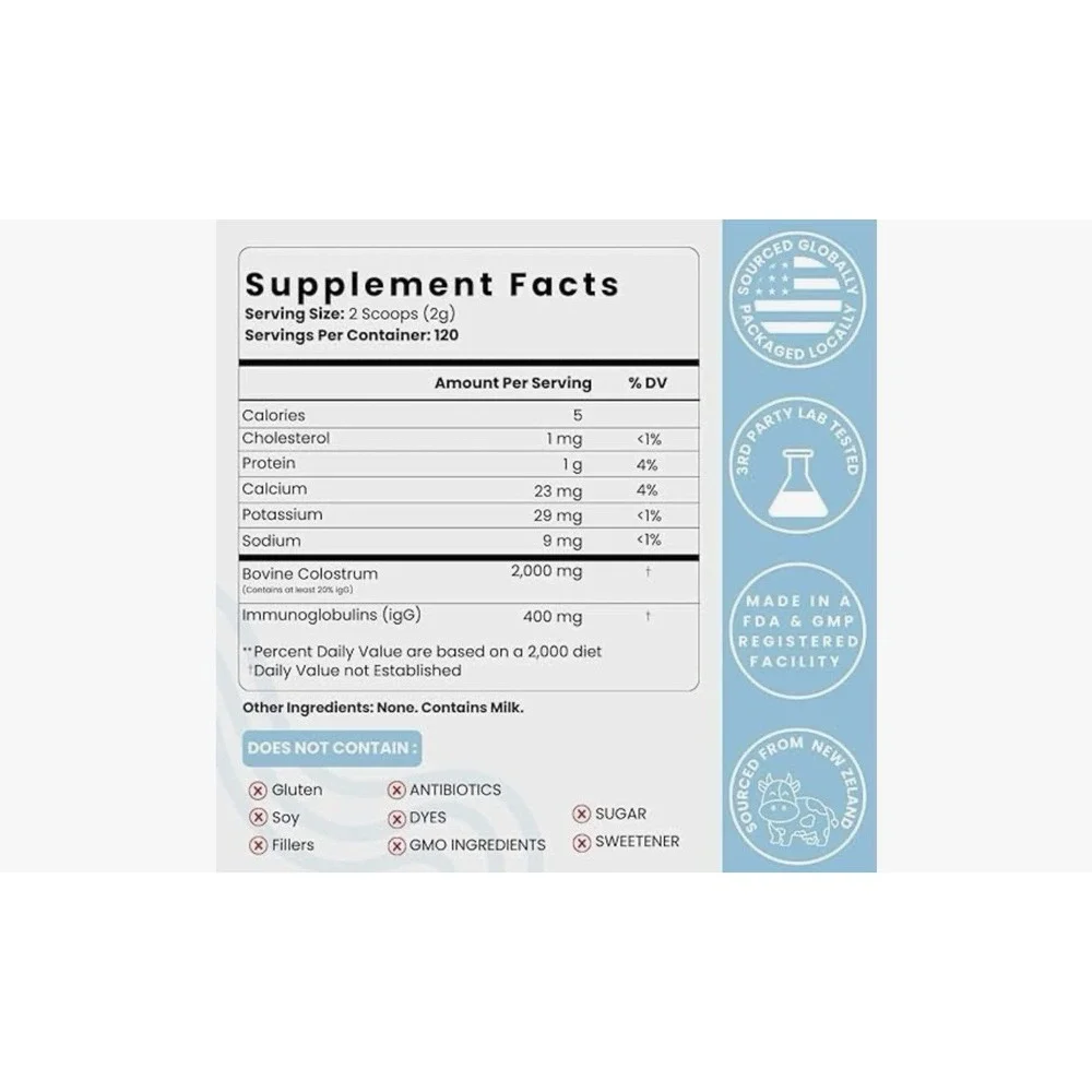 Optimal Prime - MUUU Bovine Colostrum Hair, Skin, and Nails, 120 Servings - Picture 7 of 13